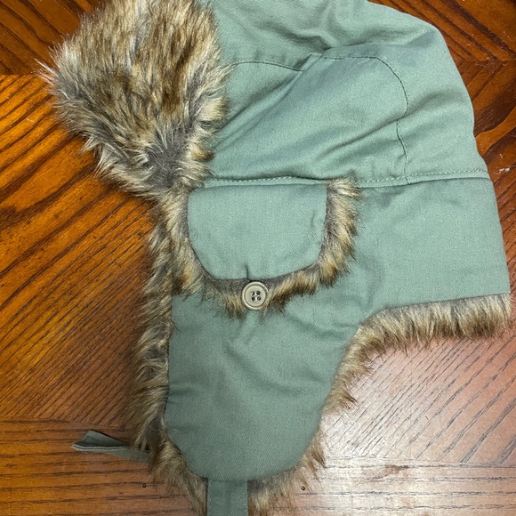 Hot Paws Aviator Hat with Faux Fur Trim - Picture 2 of 4